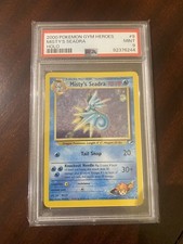 PSA 9 Gym Heroes Misty's Seadra 9/132 (Not Prerelease) Wotc Holo - Pokémon TCG