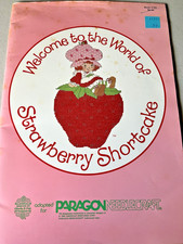Strawberry Shortcake Cross Stitch Pattern Book Welcome to the World Vintage Rare