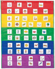 Rainbow Pocket Chart, Classroom or Homeschool Supplies