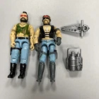 GI Joe Dreadnok Lot RIPPER & TORCH *w/Some Accessories 1985 Vintage Incomplete