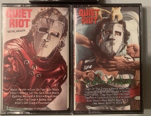 Quiet Riot 3Cassette Lot. Condition Critical, Mental Health, & QR III. - Picture 2 of 5