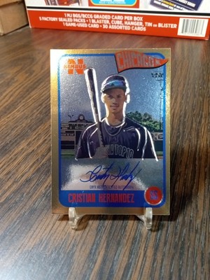 2020 Onyx Nimbus Parallel Auto Collection Cristian Hernandez Auto Gold SP /50