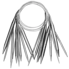 Circular Knitting Needles Set, Stainless Steel Knitting Needles Round Knittin…