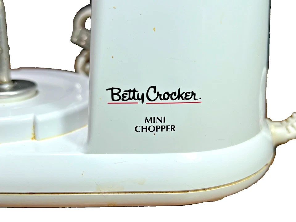 Mini picadora Betty Crocker BC-1401 procesador de alimentos compacto BASE MOTOR de colección Foto 2 de 4