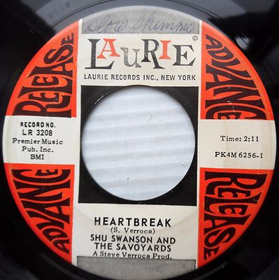 SHU SWANSON & SAVOYARDS 45RPM Single Promo 7'' Very Good (VG) Rock