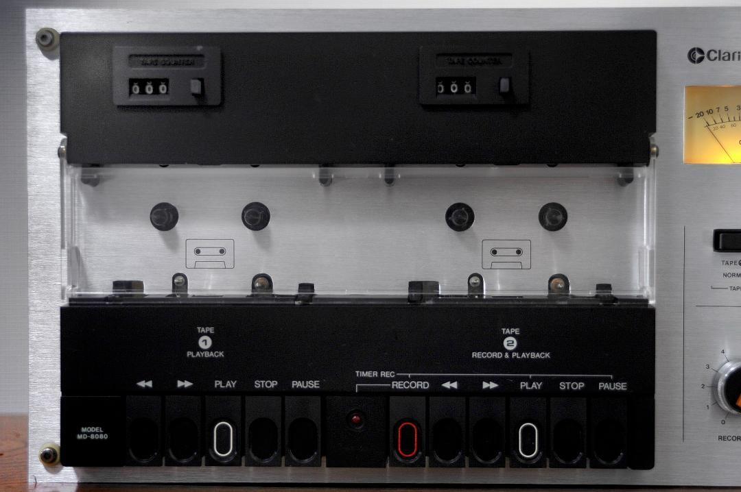 Clarion MD-8080A Dual Stereo Cassette Deck Player Recorder Clarion MD-8080A Dual Stereo Cassette Deck Player Recorder