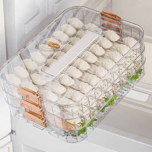 Multi-Layer Dumpling Storage Box With Kitchen Refrigerator Food Keeping Containe - Picture 8 of 16