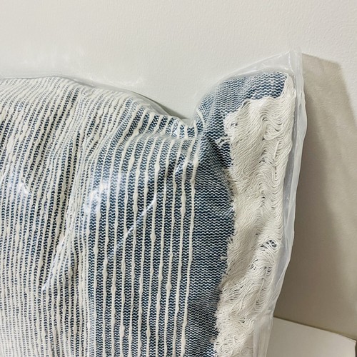 Epic Inside Threshold Blue 14 X 20” Toss Pillow 100% Cotton Boho Target - Picture 2 of 5