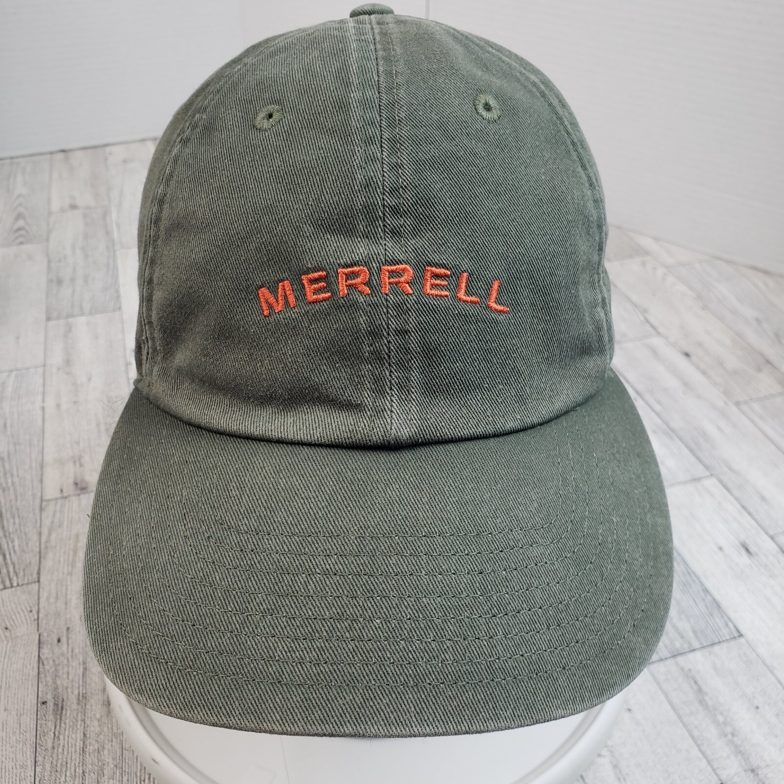 Merrell Cappello Tela Verde Oliva Strapback Regolabile Cappello Papà OSFM