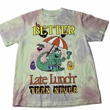 RARE AOP T Shirt Made In USA Late Lunch Double Sided Vegetable Adult Medium M