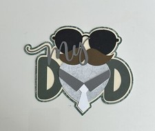 My Dad Handmade Scrapbook Title Paper Pierced