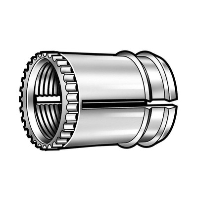 E-Z LOK 270-006-BR Finsert,Brass,#6-32,Flush,PK50 4ZU46