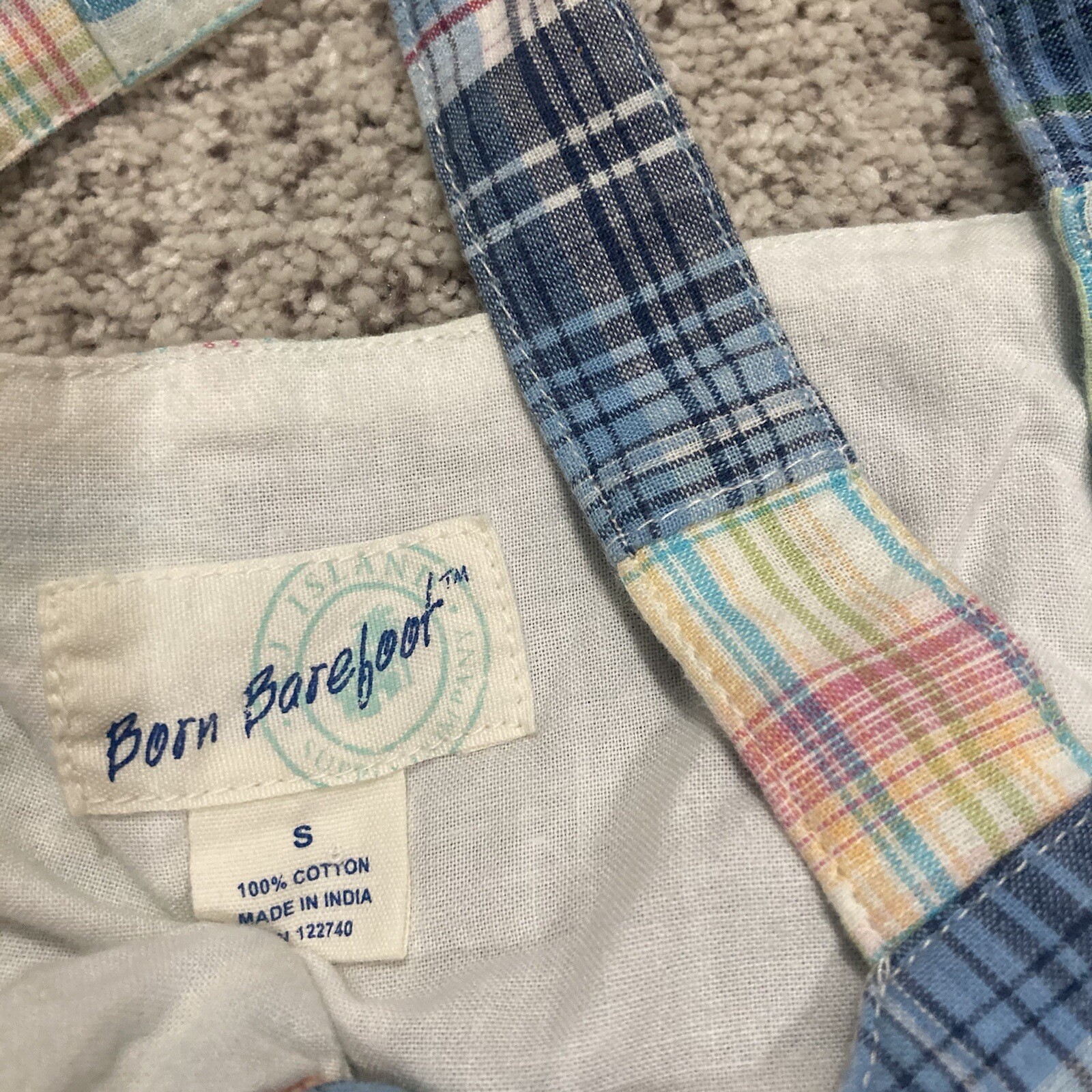 Born Barefoot Multicolor Patchwork Tank Dress Siz… - image 7