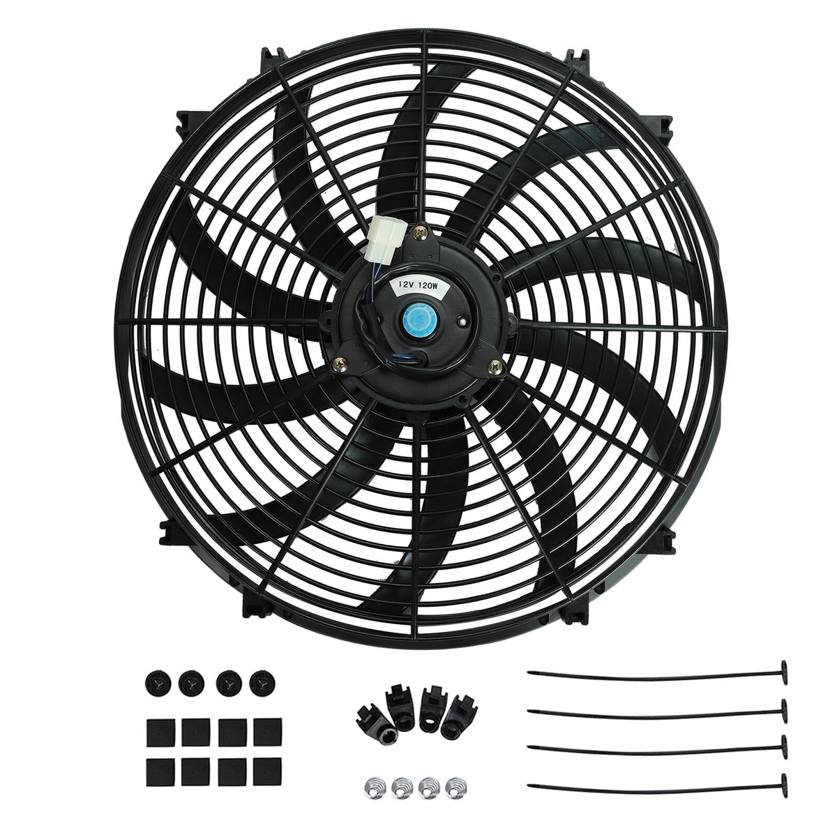 Colling Fan Radiator Cooling Electric Fan 2x 12