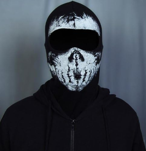 Mask Skull Ghost for Motorcycle Mask Black - Picture 2 of 8