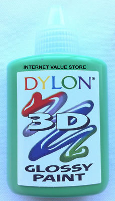 DYLON 3D STOFF KLEIDUNGSFARBE. GLÄNZEND, PUFF & PERLE VERFÜGBAR.