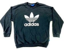 Adidas Men s Trefoil Crew Neck Sweatshirt Black Small