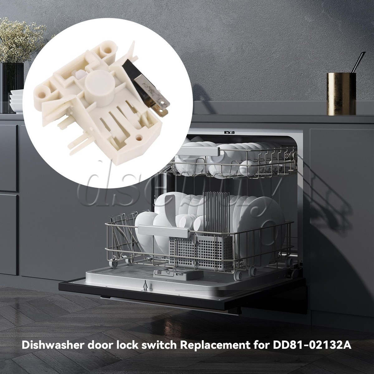Plastic Dishwasher Door Switch Latch Replacement for Samsung