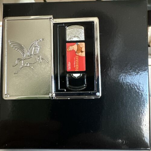 Hercules VHS Hinged Disney Parks Pin LE 1500 Video Tape Original Box Meg Pegasus - Picture 3 of 3
