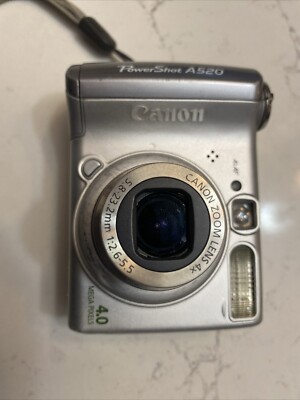 CANON PowerShot A520 4.0MP Zoom Digital photo vintage Camera 256MB