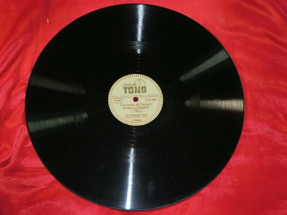 78RPM OUVERTURE TIL OPERAEN "KALIFEN AF BAGDAD DET KONGELIGE KAPEL EGISTO TANGO - Bild 2 von 3