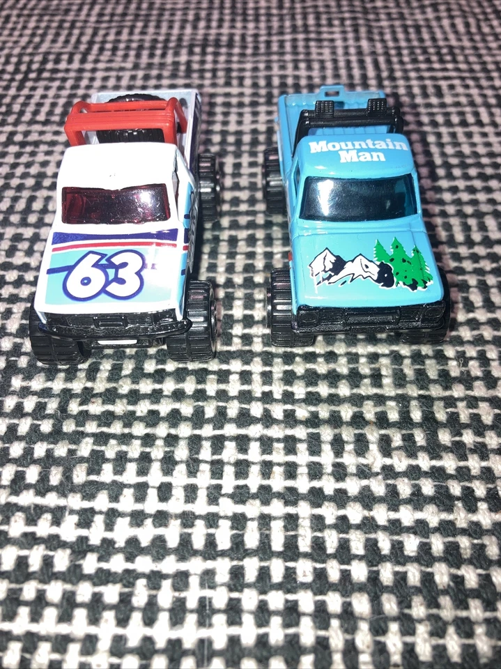 1981 Matchbox 4x4 Open Back Truck #63 & 4x4 Mini Pickup Mountain Man Cibie Nice - Image 3 of 4
