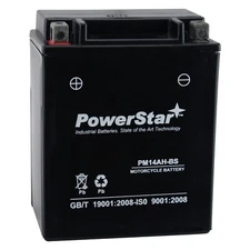 PowerStar Battery AGM Type YB14-A2 for Arctic Cat Kymco Linhai Quad ATV UTV SBS