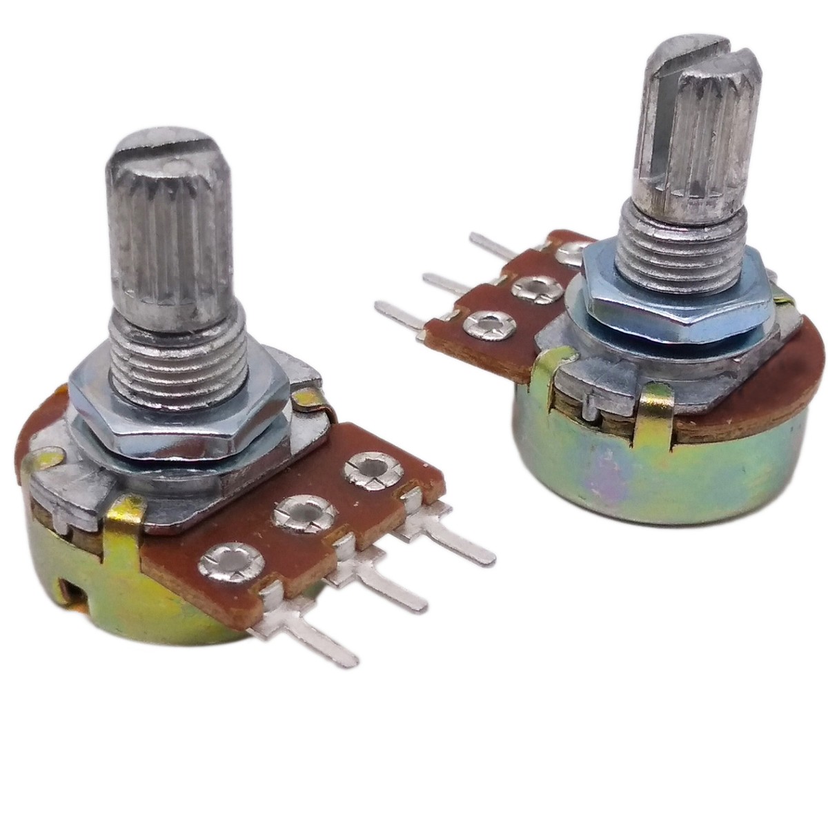 10K Ohm Linear Potentiometer Panel Mount 15mm Shaft 10 Pack 10-Pack Of ...