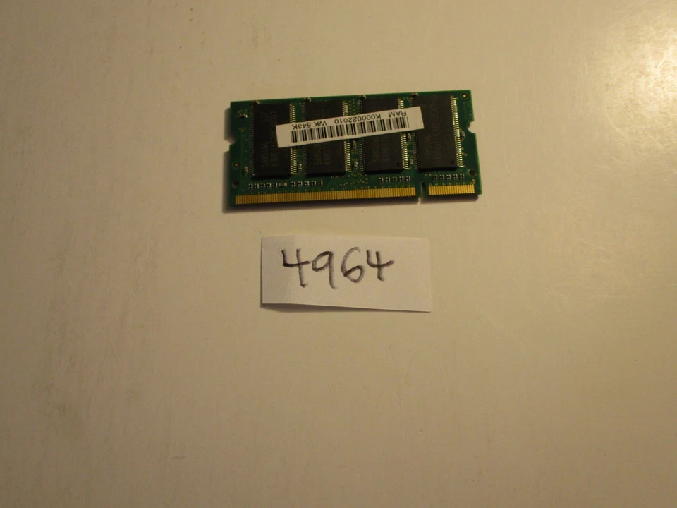 Samsung M470L6524CU0-CB3 512Mb 333Mhz PC2700 DDR1 SODIMM laptop memory RAM (4964 - Image 2 of 2