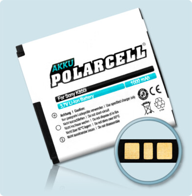 PolarCell Akku für Sony Ericsson Xperia X10 mini pro U20i S312 Batterie Accu