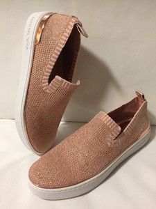michael kors rose gold slip on sneakers