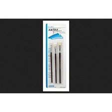 Linzer Brush Set Professional Grade Flat All Paints 3 Piece No. 0, 2, 4
