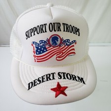 Capital VTG 1991 Support Our Troops/Desert Storm Trucker Hat Snapback Adjustable