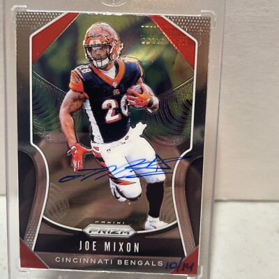 JOE MIXON 2022 PANINI HONORS 2019 PRIZM ON CARD AUTO /14!!! 