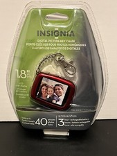 Insignia - 1.8" LCD Digital Photo Key Chain Red - NS-DKEYBK09 Holds Up To 40 Pic