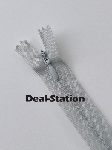 Invisible Nylon Zip Zips Zipper Lace Concealed Closed End Sewing 20cm up to 65cm - Picture 18 of 30