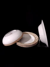 (5) pcs FERN DANSK (4) 8.5" Rimmed Soup Bowls (1) 8" Serving bowl Portugal