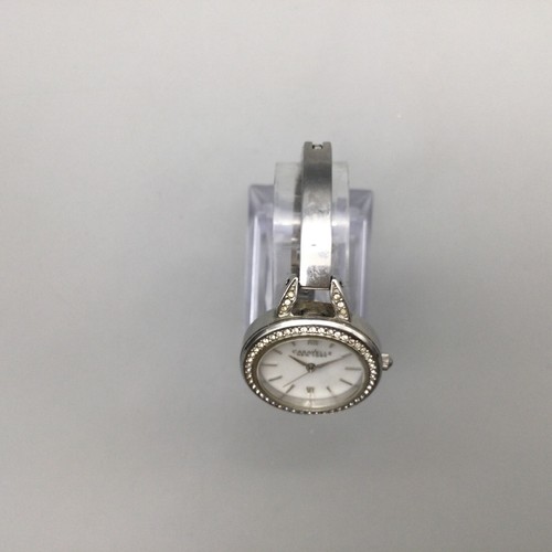 Caravelle New York By Bulova Watch Women 28mm Silver Tone 2014 New Battery 6" - Picture 3 of 16
