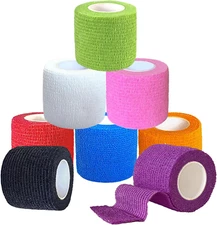 8 Pack 2" X 5 Yards Self Adhesive Bandage Wrap Cohesive Bandage Breathable Self