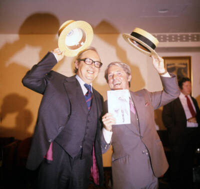 Comedy Duo Eric Morecambe Ernie Wise Launch Their Autobiography A - 1973 Photo