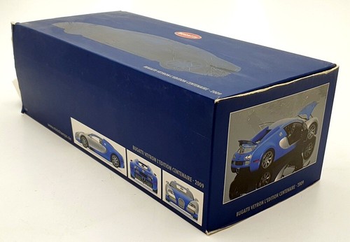 Minichamps 1/18 Scale 100 110850 Bugatti Veyron L'edition Centenaire Chrome/Blue - Picture 6 of 6