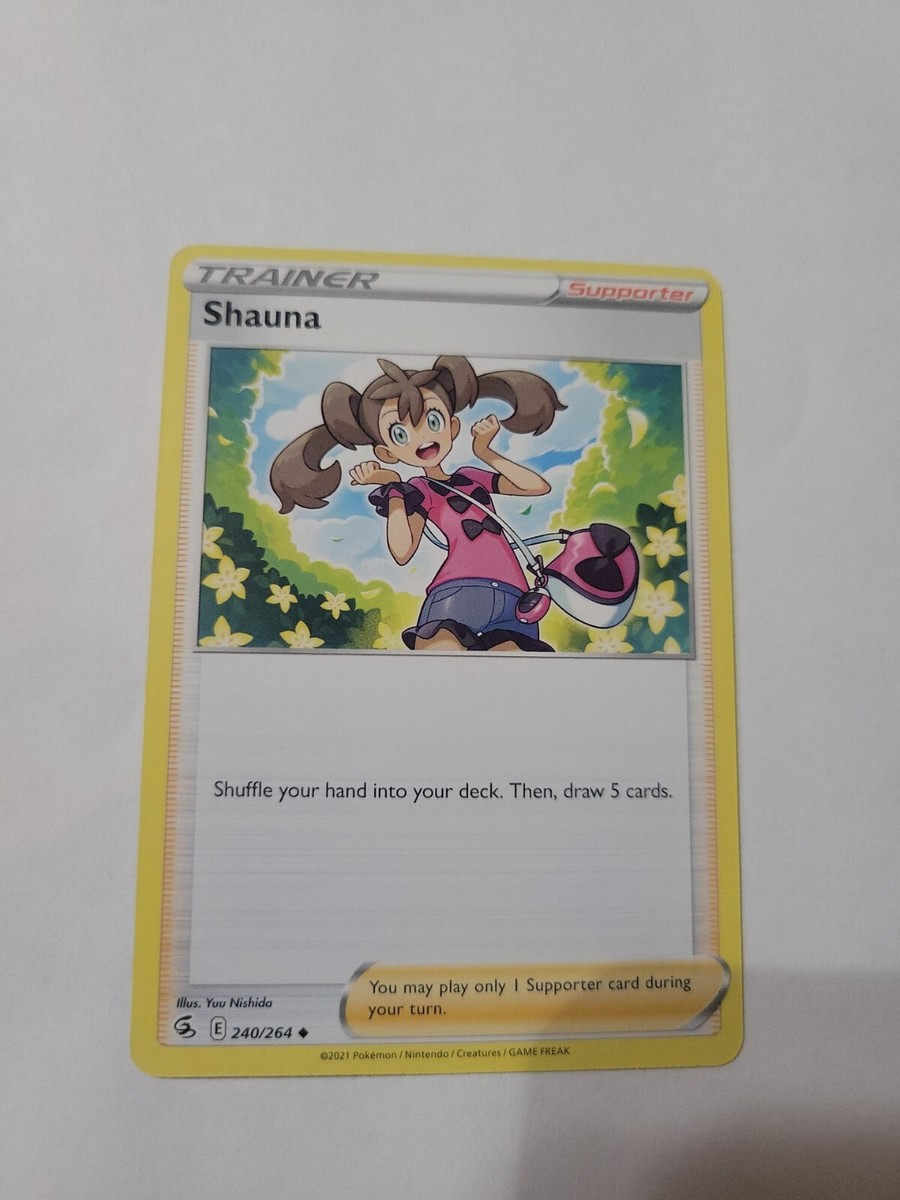Pokmon TCG Shauna Fusion Strike 240/264 Regular Uncommon Trainer NM | eBay