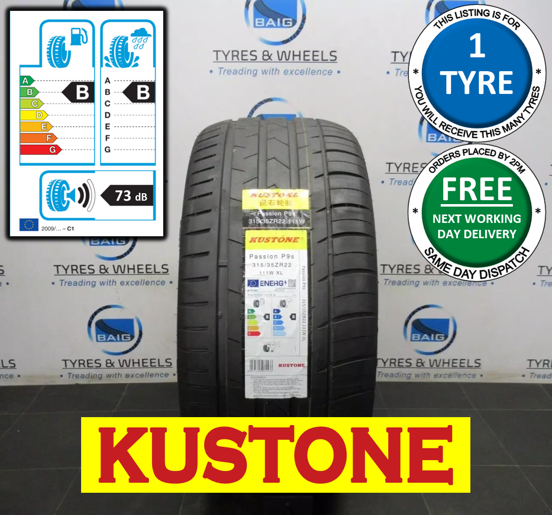 X1 315 35 22 315/35R22 111W XL M+S KUSTONE PASSION NEW TYRE *AMAZING B/B RATED*