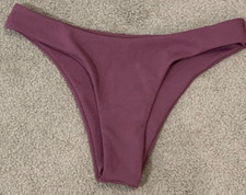 ZAFUL Bikini Tankini Bottom Swimsuit Womens Sz 4 Small Purple High Cut Cheeky