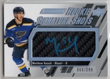 2023-24 Upper Deck Engrained Rookie Signature Shots #RSSMK Matthew Kessel 65/299