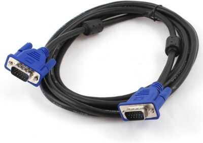 Video Cable VGA M/M Monitor PC DVR NVR Projector Led 1.5Mt