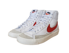 Nike Blazer Mid 77 Old School Basketball Sneaker Wome's Size 6 White/Red CZ1055