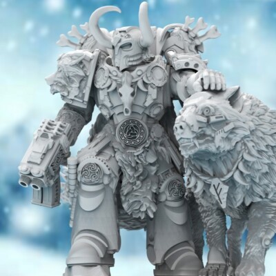 Atlan Forge 3D Printed Valen, Asgardian Commander + Alternativteile