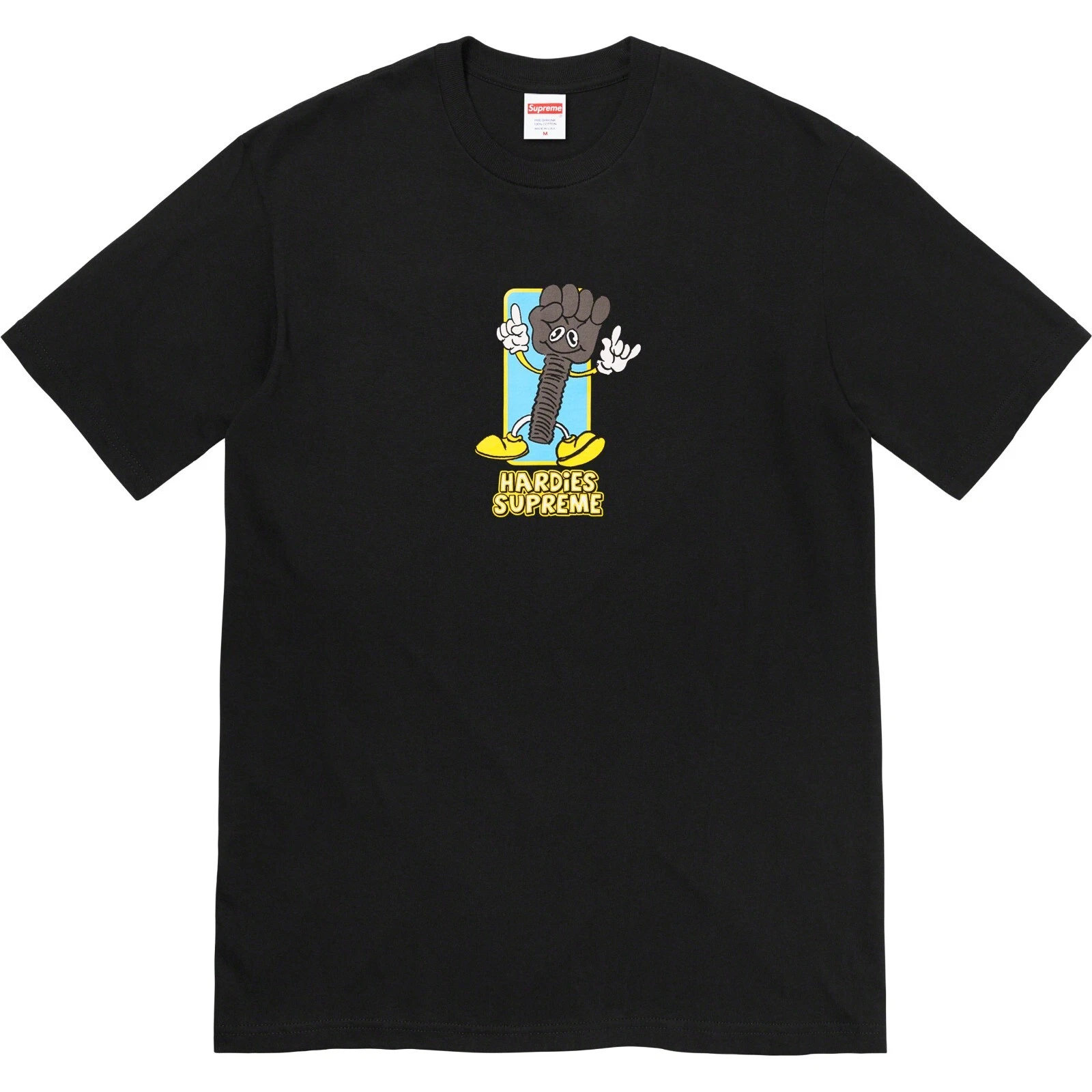 Tee shirt noir Supreme Bolt (taille XL, 2XL)