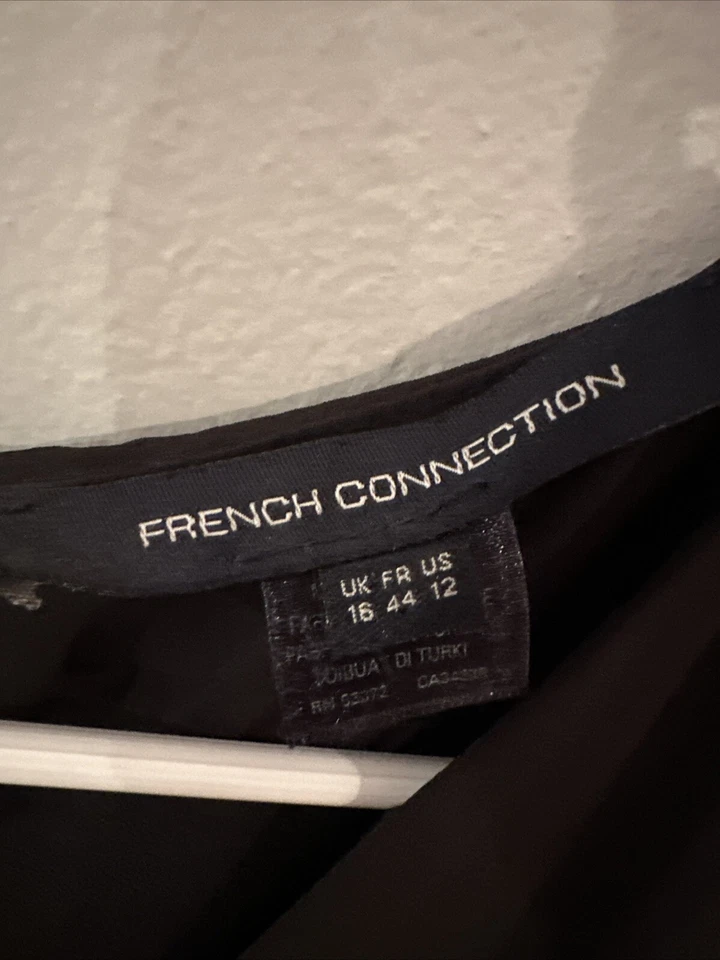 French Connection Women’s Black Pant  Sleeveless Jumpsuit Romper Size 12 - Image 3 of 4